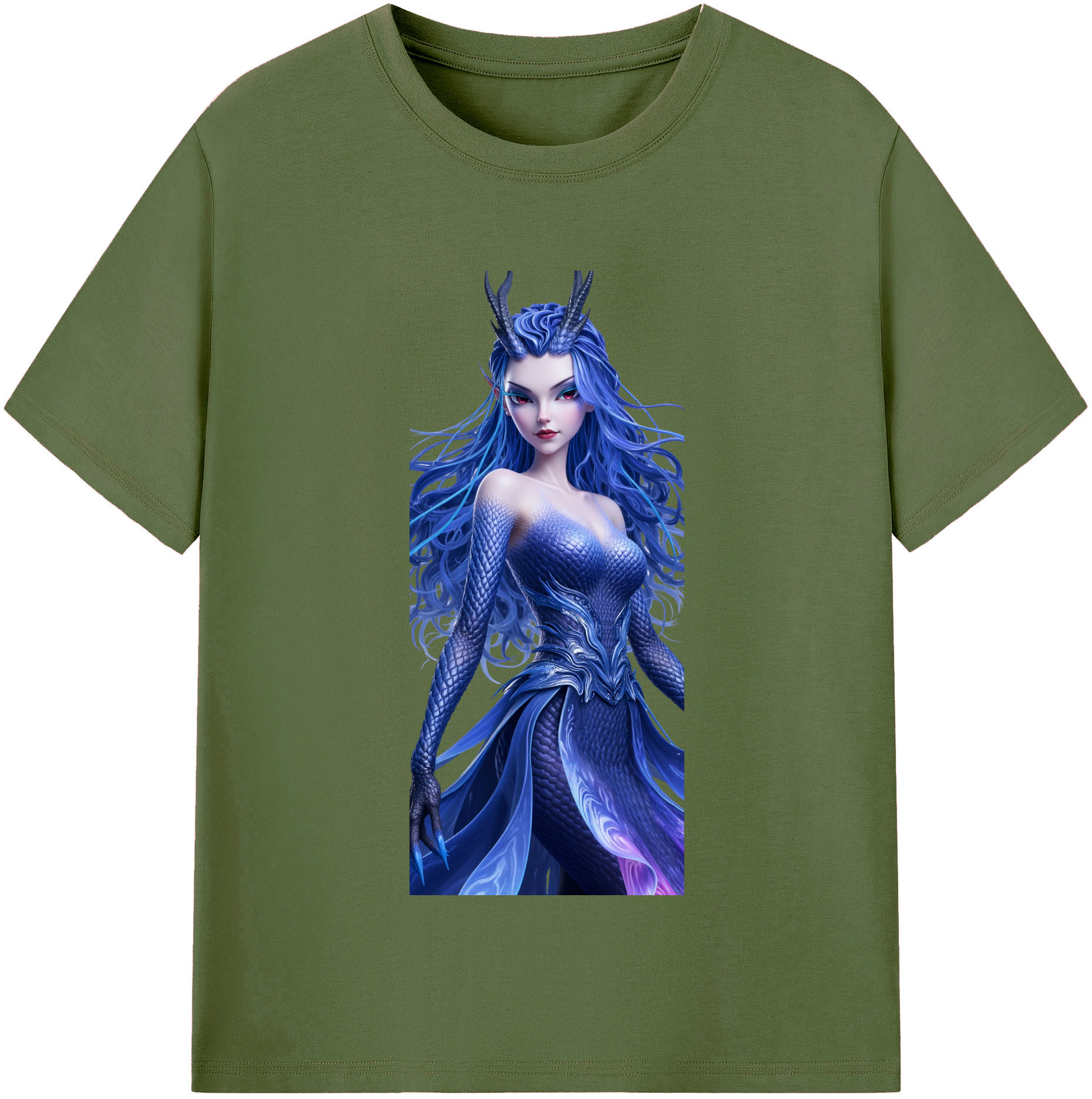 （画像用） Ne Zha 2 ナタ 魔童の大暴れ 綿100％半袖Tシャツ（フロントプリント）